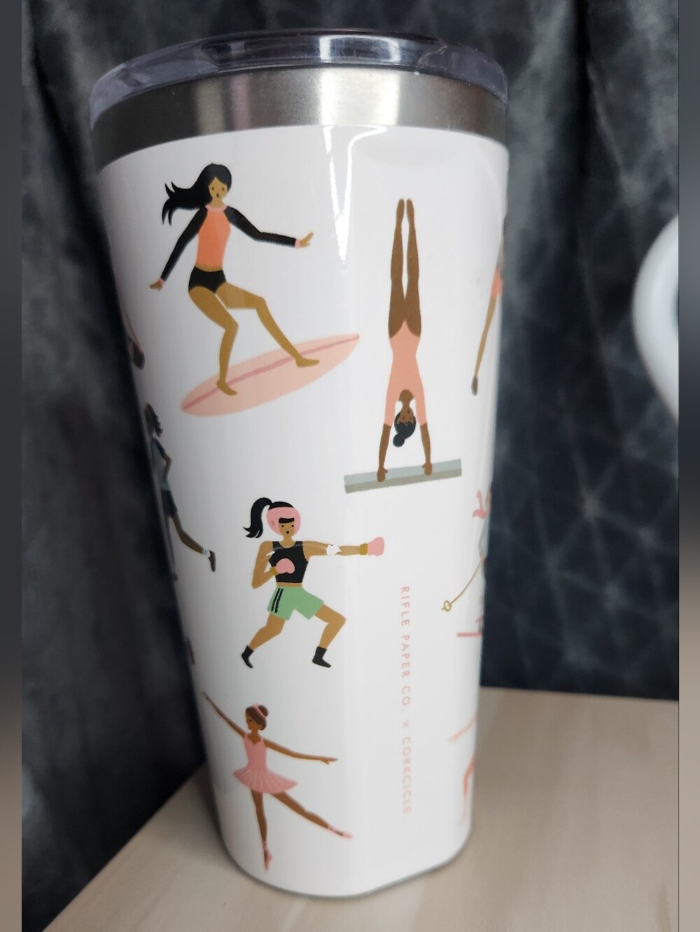 Rifle Paper Co x Corkcicle 16oz Tumbler Sports Girls Insulated Travel Cup White